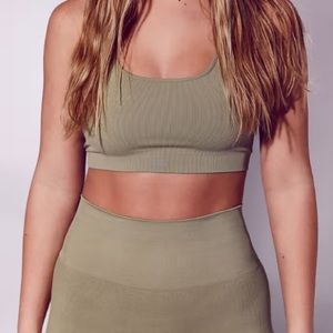 SET active x madison cline collab sports bra halter in size M